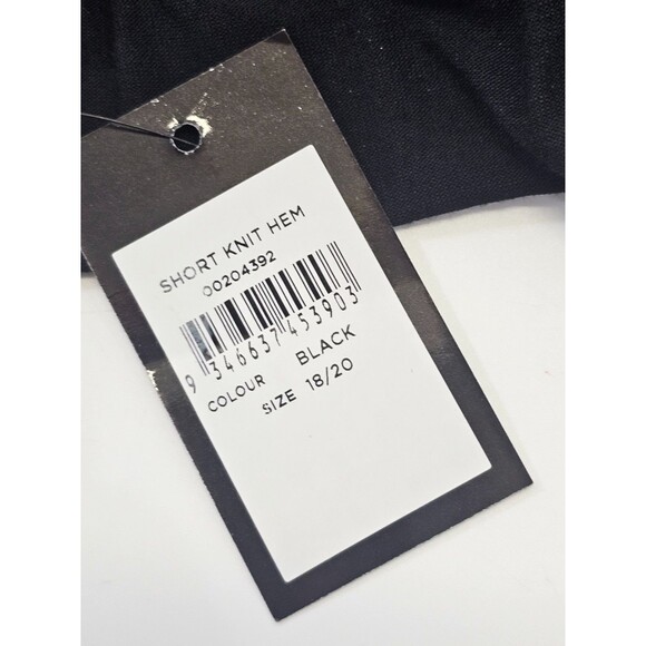 ALK Women's 18/20 Avenue Elastic-Waist Soft Jersey Knit Short Black Casual NEW - Picture 5 of 7